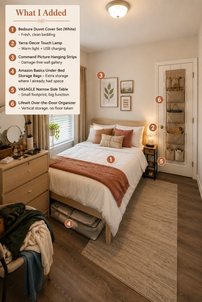 small bedroom makeover on a budget - after