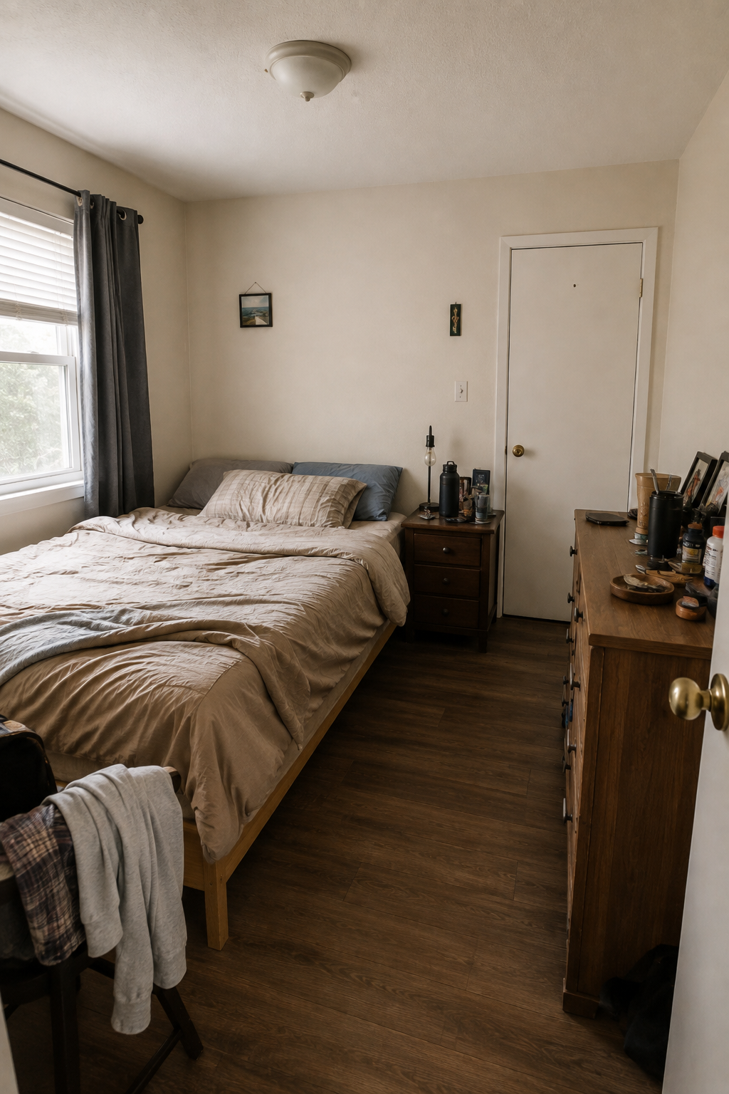 small bedroom makeover on a budget - before