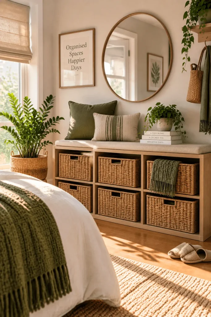 Use One Oversized Statement Artwork Above the Bed