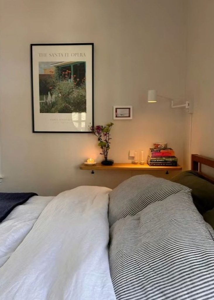 Use a Statement Rug to Define a Small Bedroom