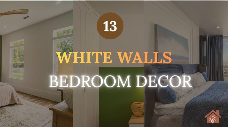 White walls Bedroom Ideas