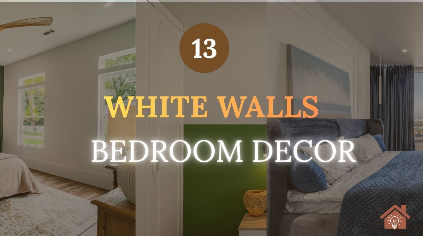 White walls Bedroom Ideas